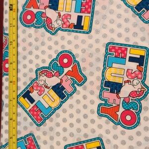 Despicable Me Fluffy Unicorn Fabric
